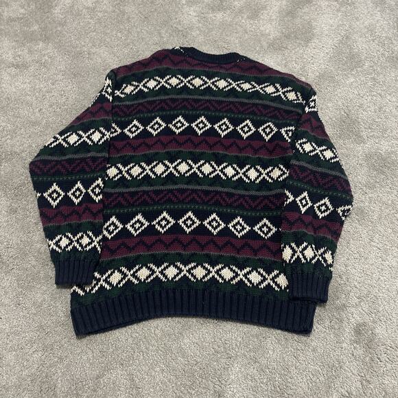 Abercrombie The Big Sweater Chunky Knit Crew Neck Mens Heavy Size Large - Picture 5 of 5